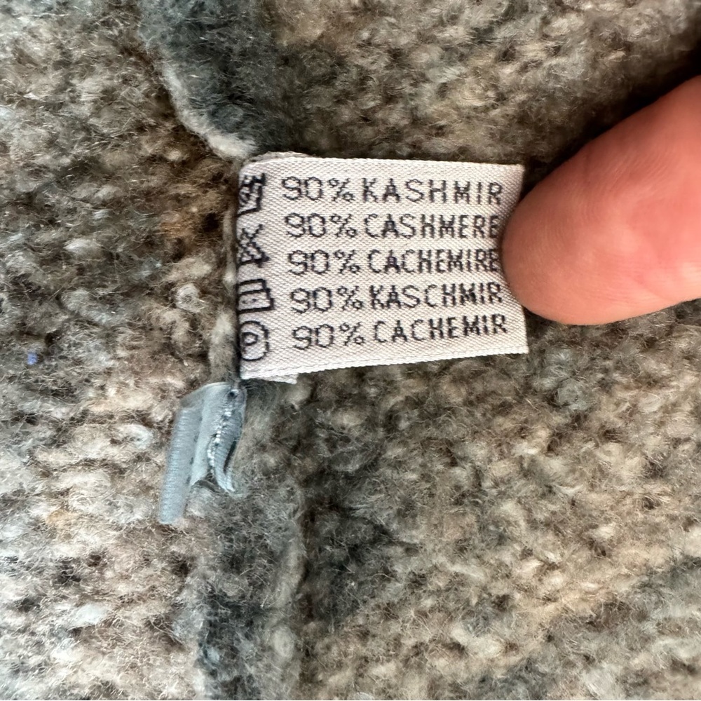 Fissore Cashmere Open Sweater Long Cardigan Women’s Medium Made in Italy - Picture 4 of 6